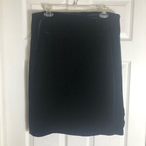 INC International Concepts Black Velvet Fully Lined Pencil Skirt  Size 14